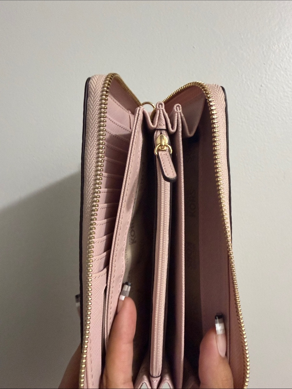 Michael Kors Blush Pink Pebbled Leather Satchel with Wallet - Picture 4 of 5